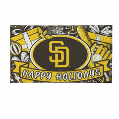 San Diego Padres Holiday PVC Mat, 28"x16", MLB