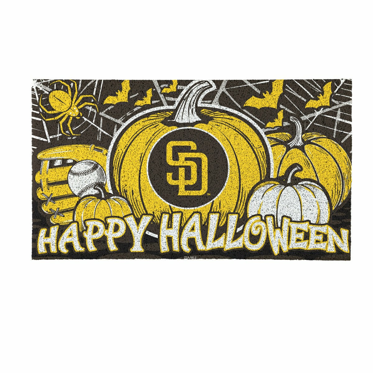 San Diego Padres Halloween PVC Mat, 28"x16", MLB
