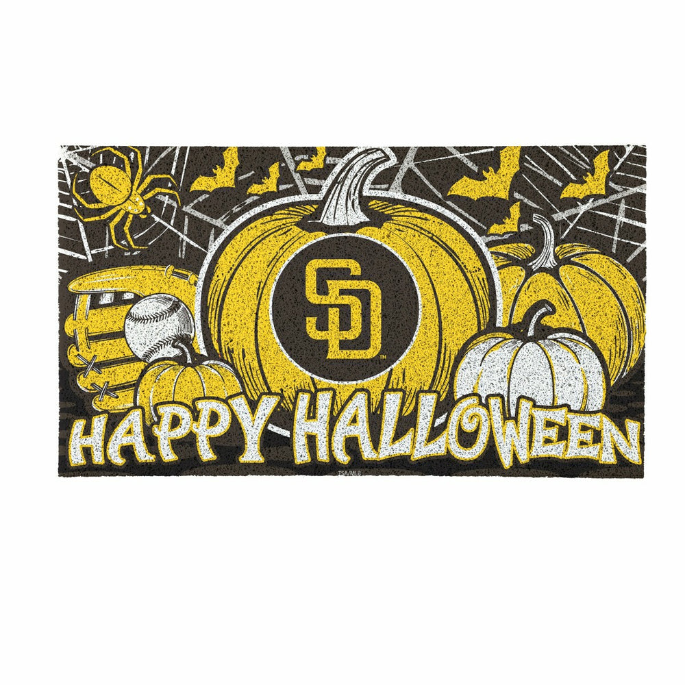 San Diego Padres Halloween PVC Mat, 28"x16", MLB