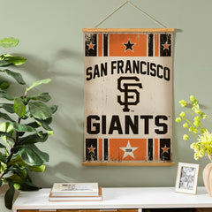 San Francisco Giants, Canvas Wall Tapestry, Medium, 36x24, MLB, Home