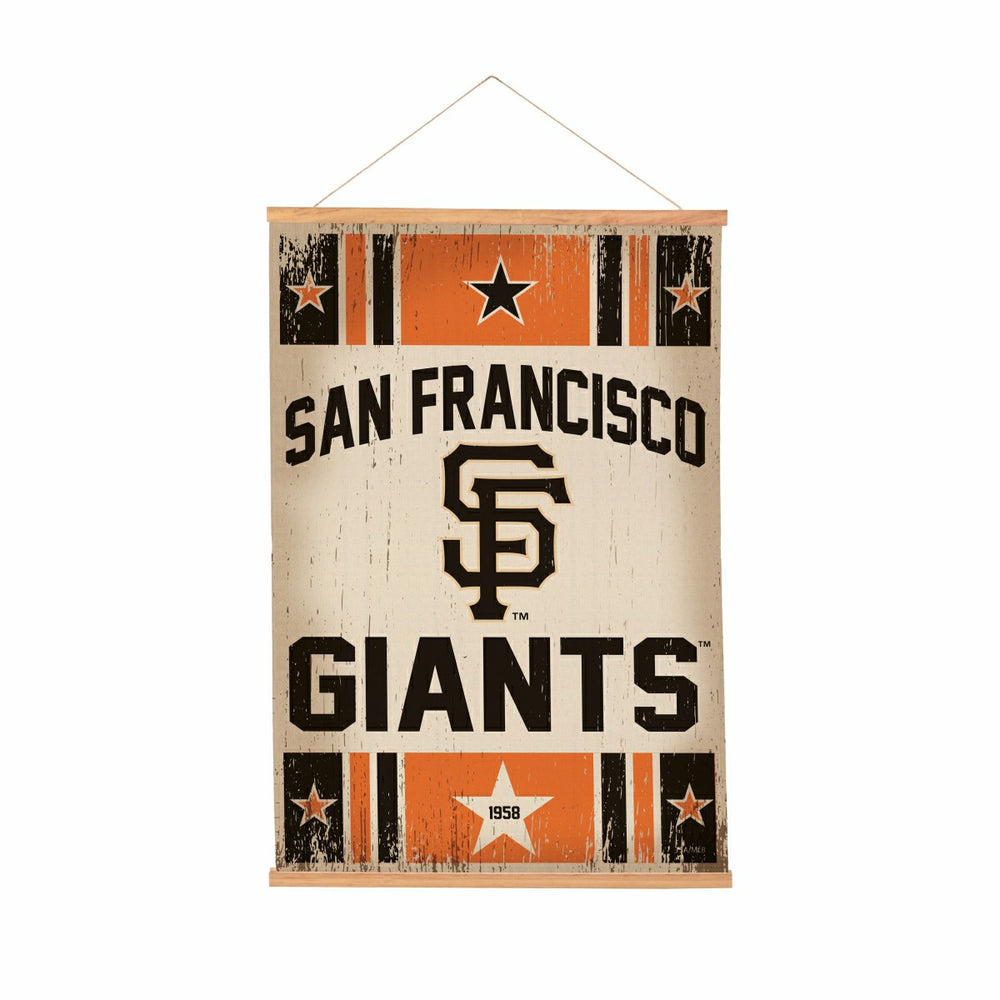 San Francisco Giants, Canvas Wall Tapestry, Medium, 36x24, MLB, Home