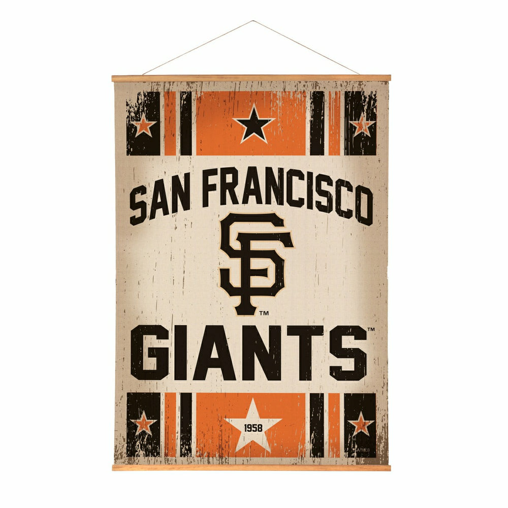 San Francisco Giants, Canvas Wall Tapestry, Large, 54x36, MLB, Home