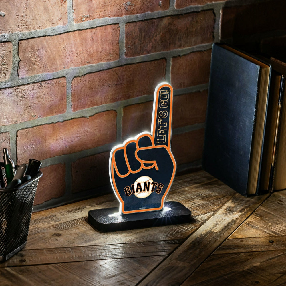 San Francisco Giants Baseball Foam Finger Desklite LED Decor, MLB, Home