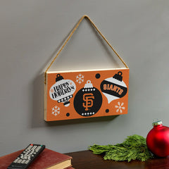 San Francisco Giants Holiday Wood Wall Sign, 6x11, MLB, Home