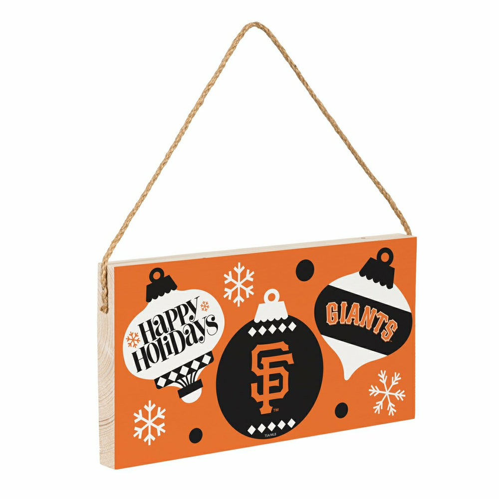 San Francisco Giants Holiday Wood Wall Sign, 6x11, MLB, Home