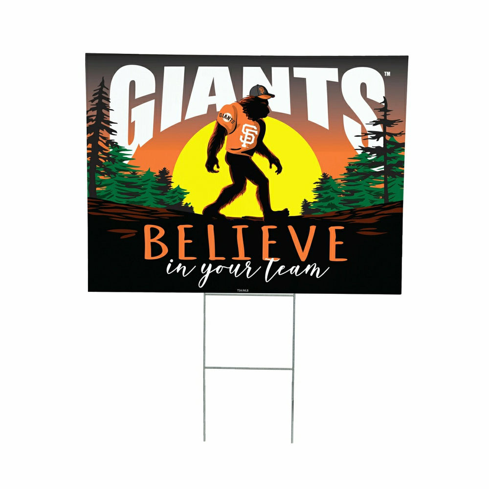 San Francisco Giants Yard Sign, Bigfoot, MLB, Home