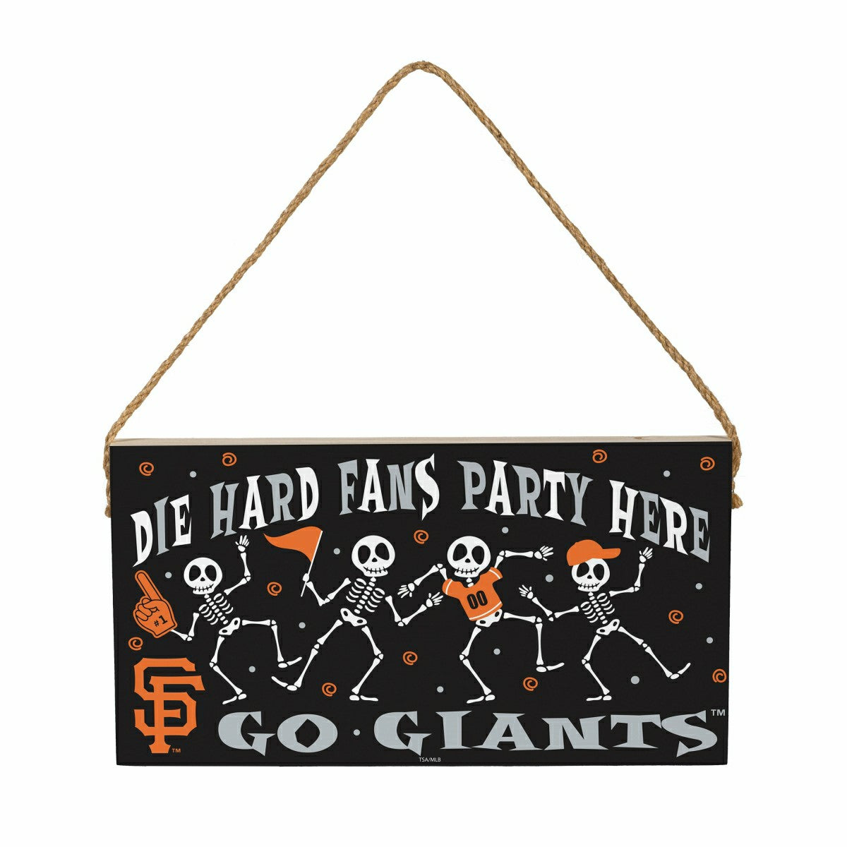 San Francisco Giants Halloween Wood Wall Sign, 6x11, MLB, Home