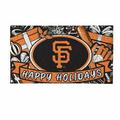 San Francisco Giants Holiday PVC Mat, 28"x16", MLB