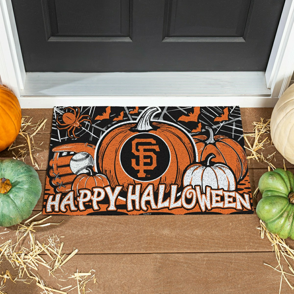 San Francisco Giants Halloween PVC Mat, 28"x16", MLB