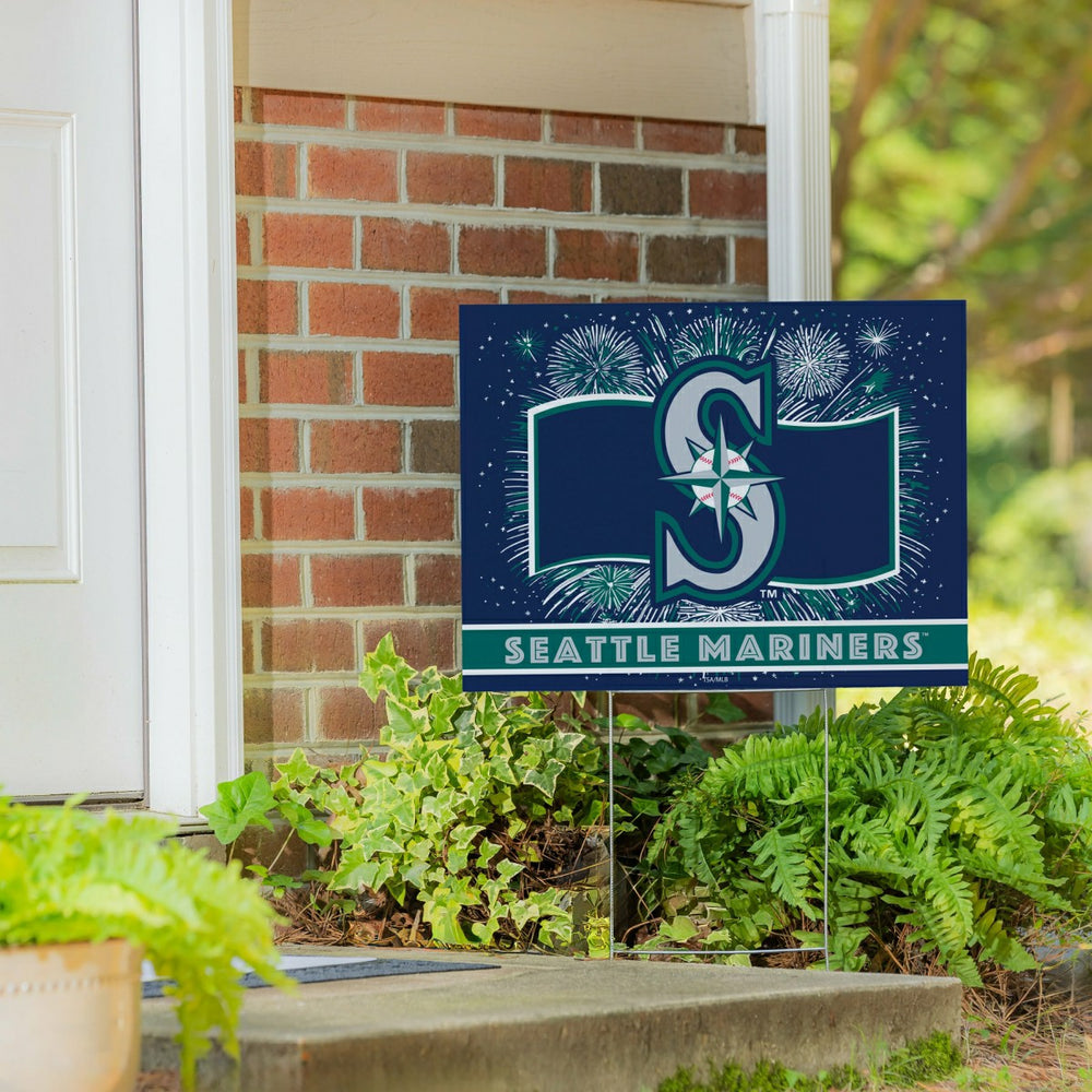 Seattle Mariners Yard Sign, Patriotic, MLB, Home