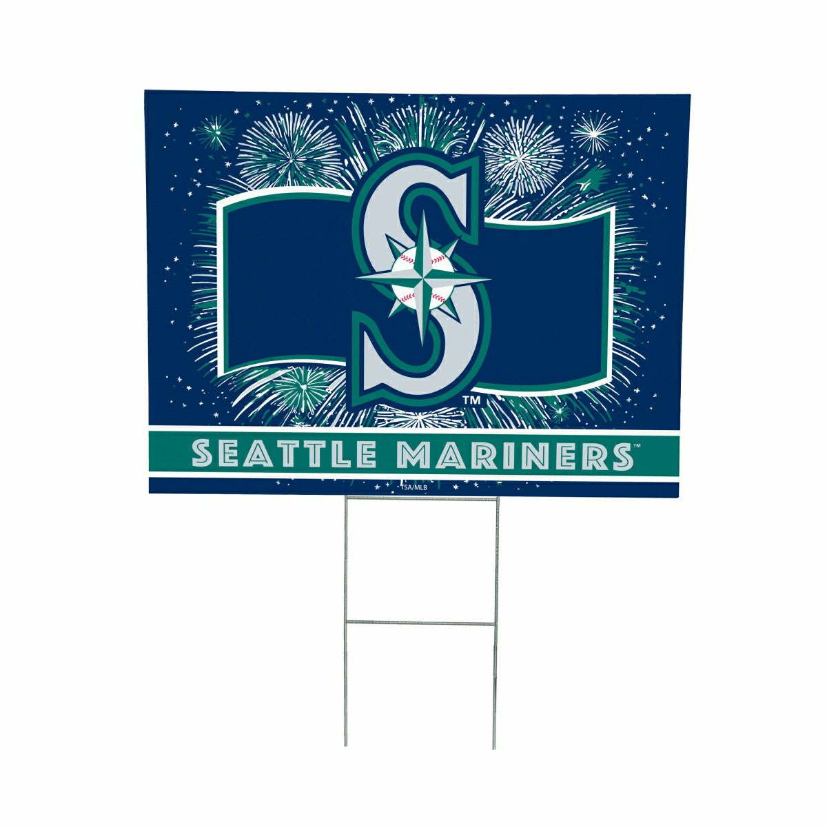Seattle Mariners Yard Sign, Patriotic, MLB, Home