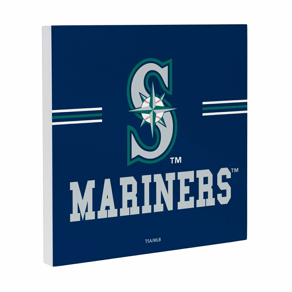 Seattle Mariners Wood Wall Sign, 12x12, MLB, Home