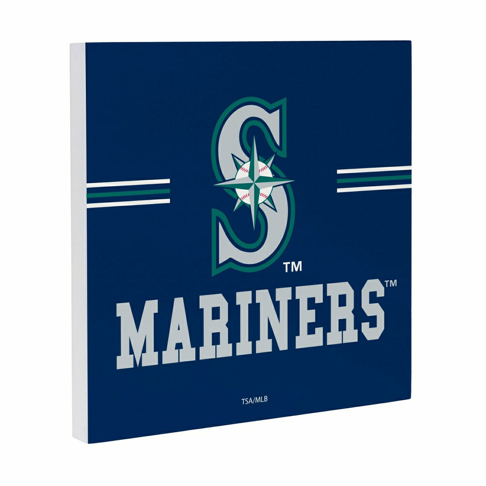 Seattle Mariners Wood Wall Sign, 12x12, MLB, Home