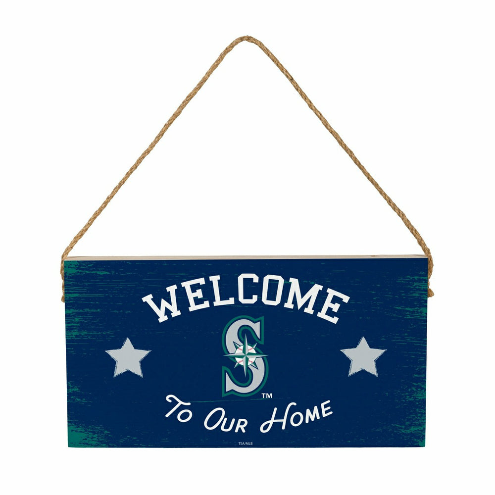 Seattle Mariners Wood Wall Sign, 6x11, MLB, Home