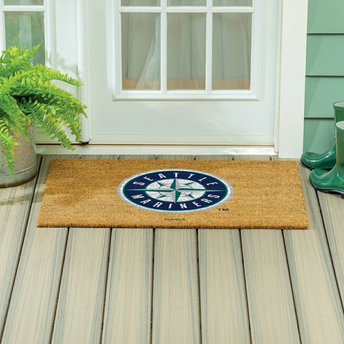 Seattle Mariners Large Full Color Coir Mat, 36"x24", MLB
