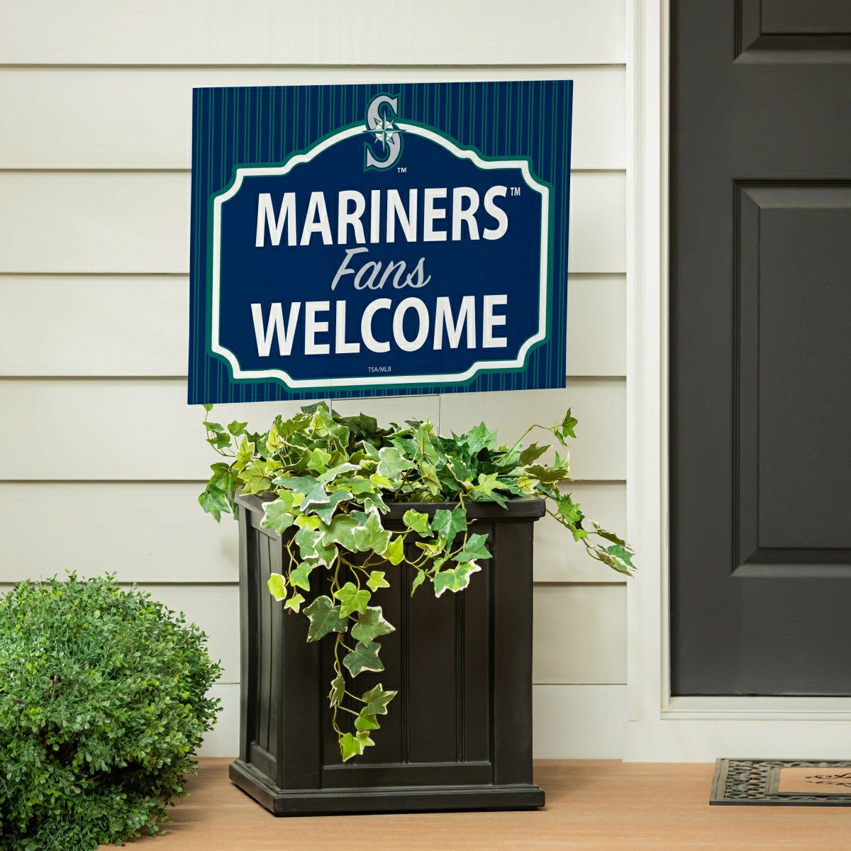 Seattle Mariners Coroplast Yard Sign, "Fans Welcome", MLB, Home