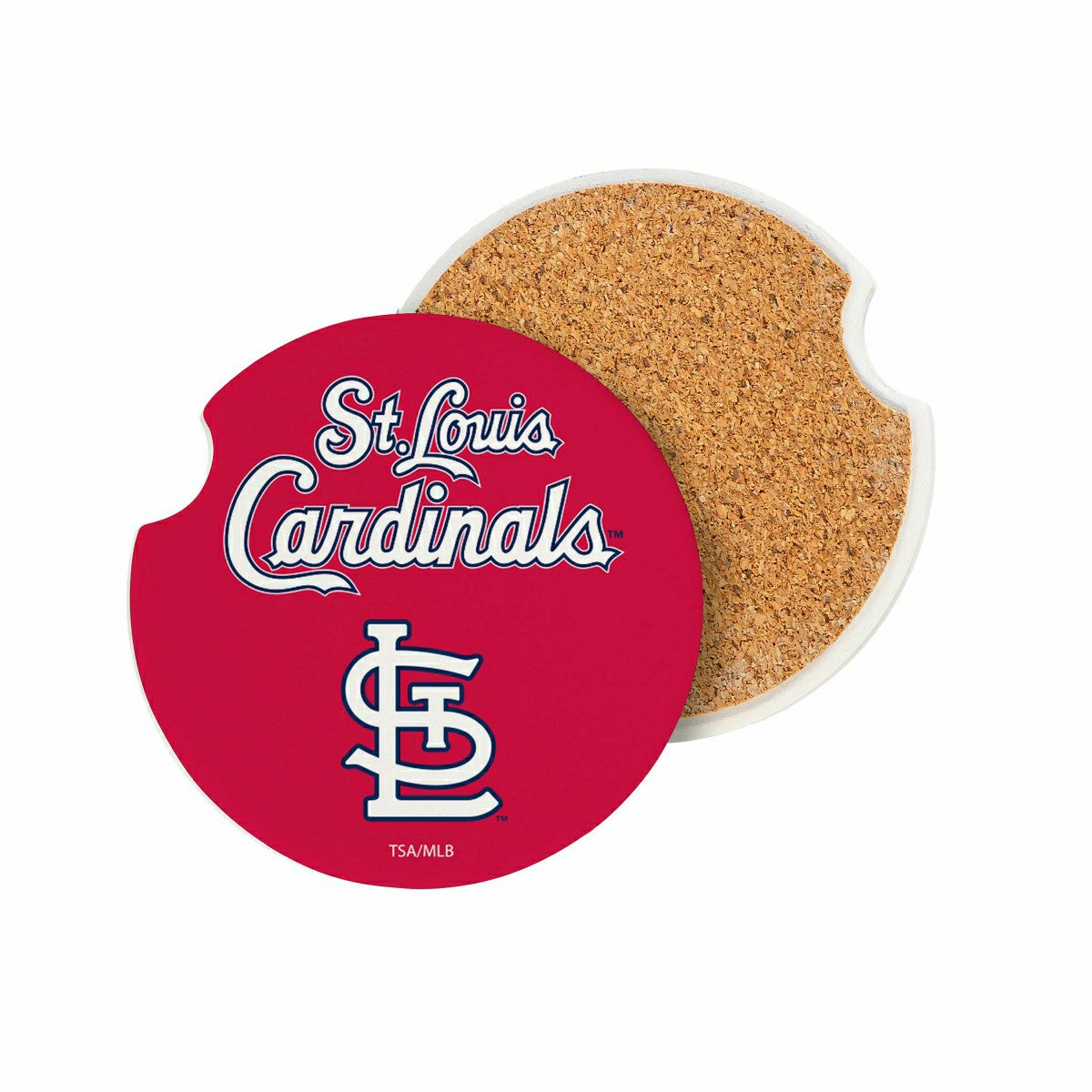 St Louis Cardinals Car Coaster Set, 2pc, MLB, Home