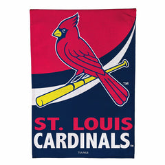 St Louis Cardinals Burlap House Flag, MLB, Home
