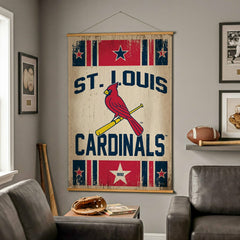 St Louis Cardinals, Canvas Wall Tapestry, Large, 54x36, MLB, Home