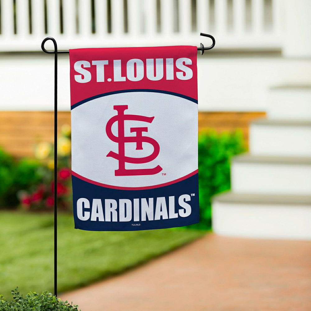 St Louis Cardinals Suede Garden Flag, MLB