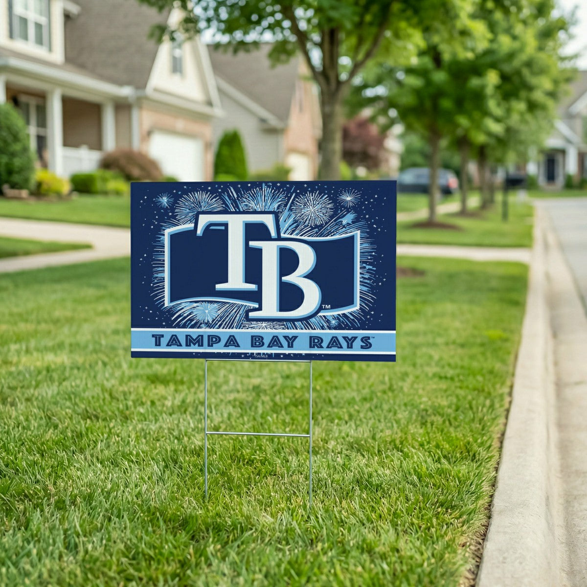 Tampa Bay Rays Yard Sign, Patriotic, MLB, Home
