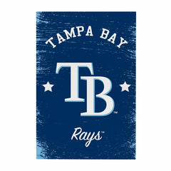 Tampa Bay Rays Wood Wall Sign, 16x24, MLB, Home