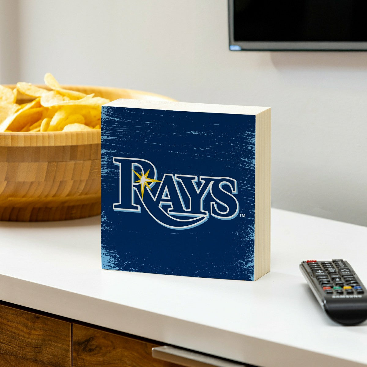 Tampa Bay Rays Plock, Down Home Fans, 6x6, MLB, Home
