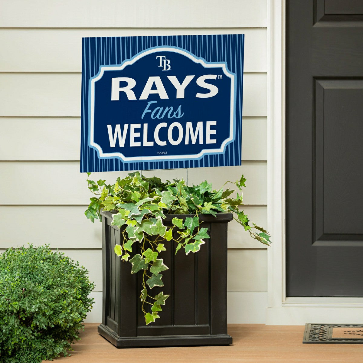 Tampa Bay Rays Coroplast Yard Sign, "Fans Welcome", MLB, Home