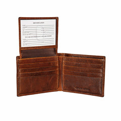 Tampa Bay Rays, Embossed 100% Genuine Tumbled Leather Passcase Bi-Fold, MLB, Home