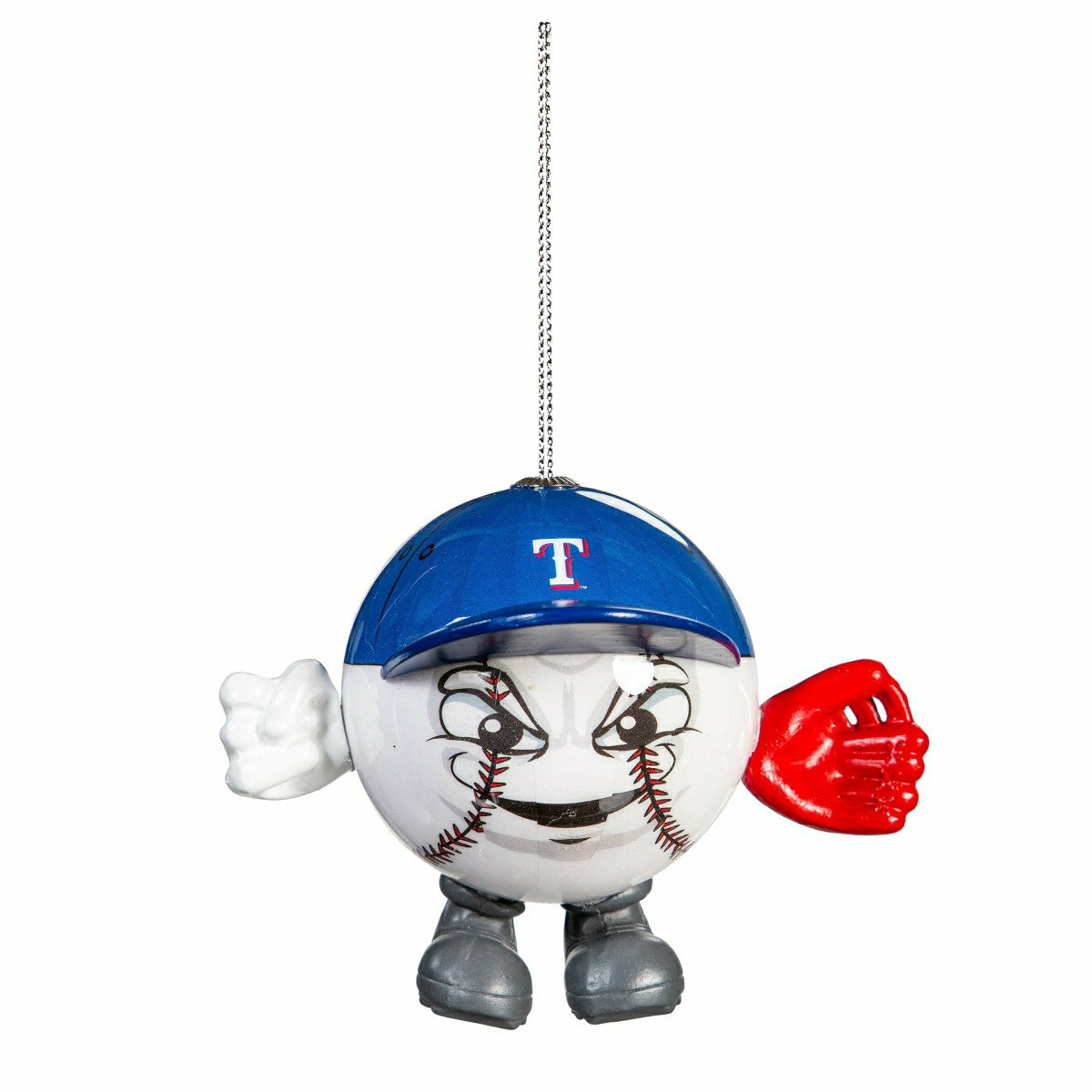 Texas Rangers Ball Head Ornament, MLB, Home