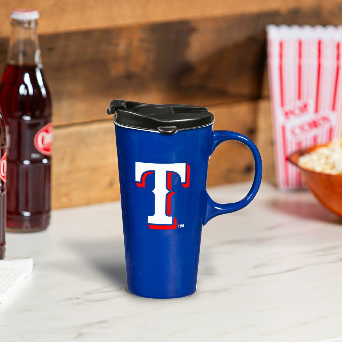 Texas Rangers Boxed Travel Latte Cup, 17oz, MLB, Home