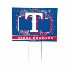 Texas Rangers Yard Sign, Patriotic, MLB, Home