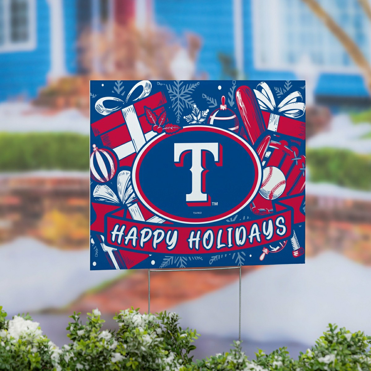 Texas Rangers Yard Sign, Holiday, MLB, Home