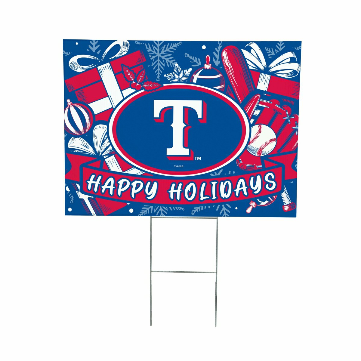 Texas Rangers Yard Sign, Holiday, MLB, Home