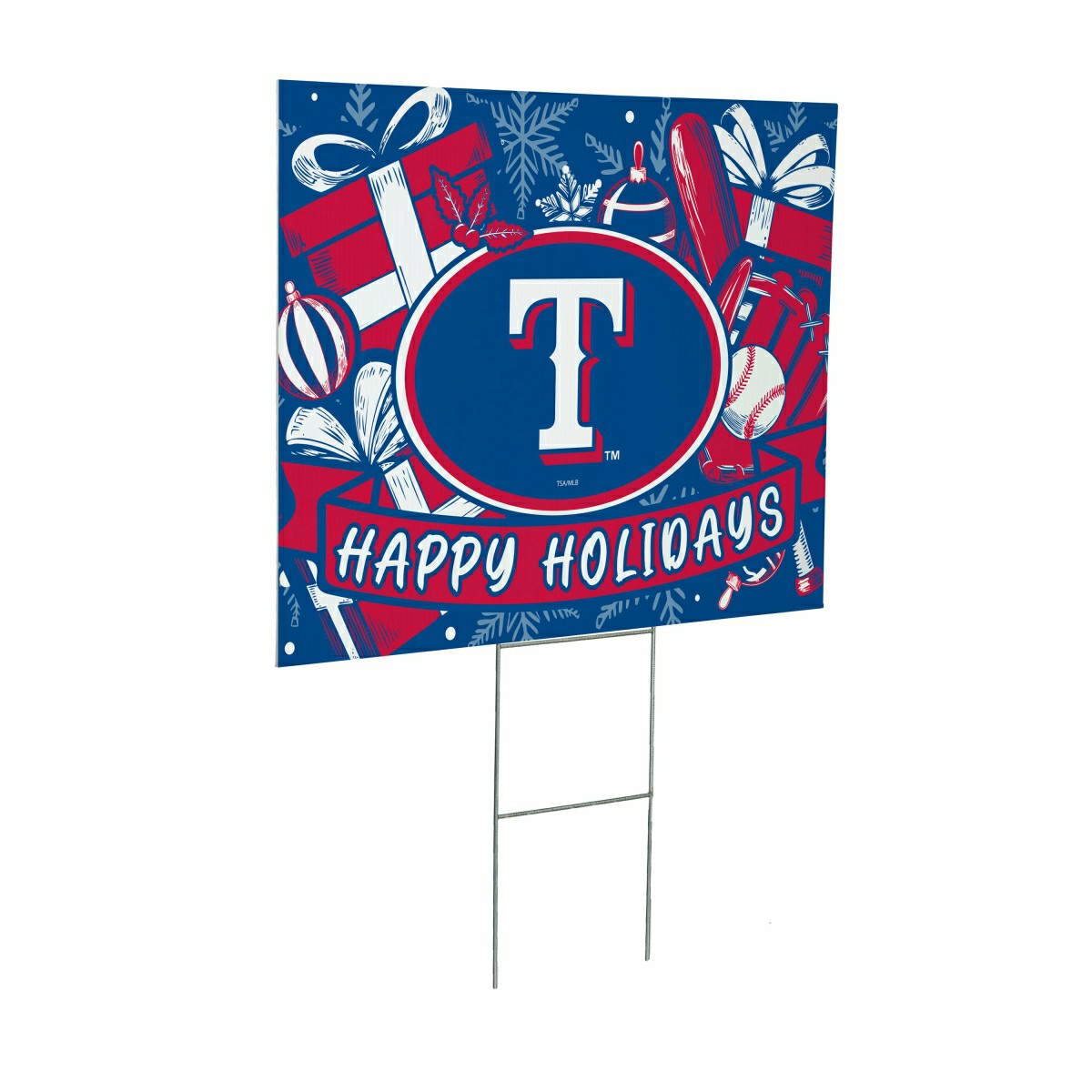 Texas Rangers Yard Sign, Holiday, MLB, Home