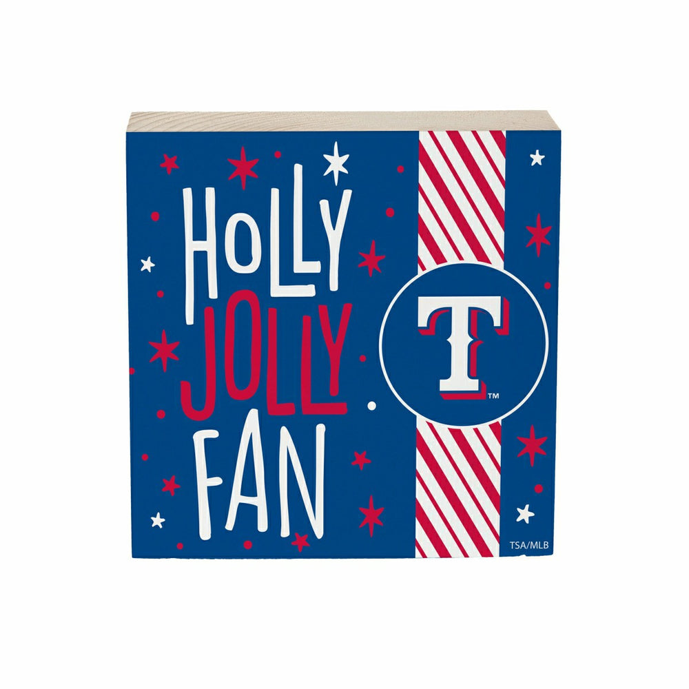 Texas Rangers Block, Holiday, 6x6, MLB, Home