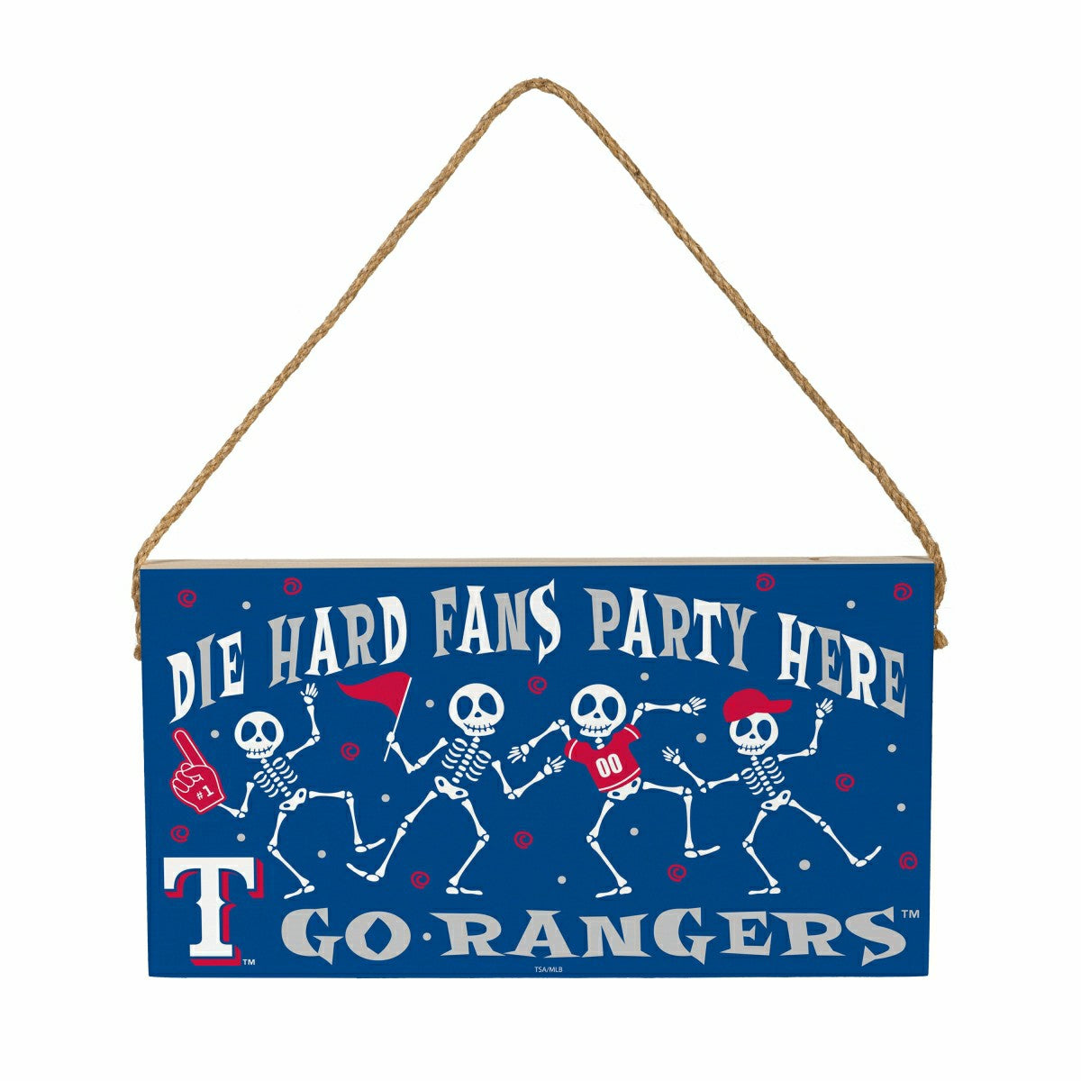 Texas Rangers Halloween Wood Wall Sign, 6x11, MLB, Home