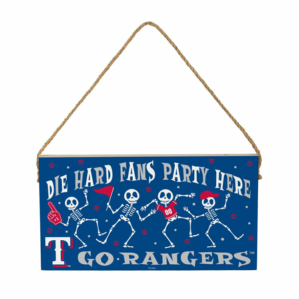 Texas Rangers Halloween Wood Wall Sign, 6x11, MLB, Home
