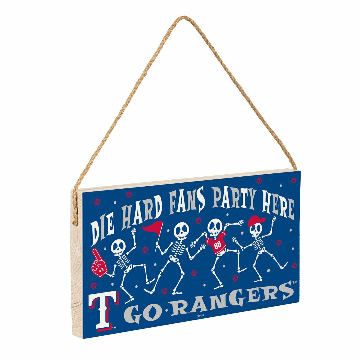 Texas Rangers Halloween Wood Wall Sign, 6x11, MLB, Home