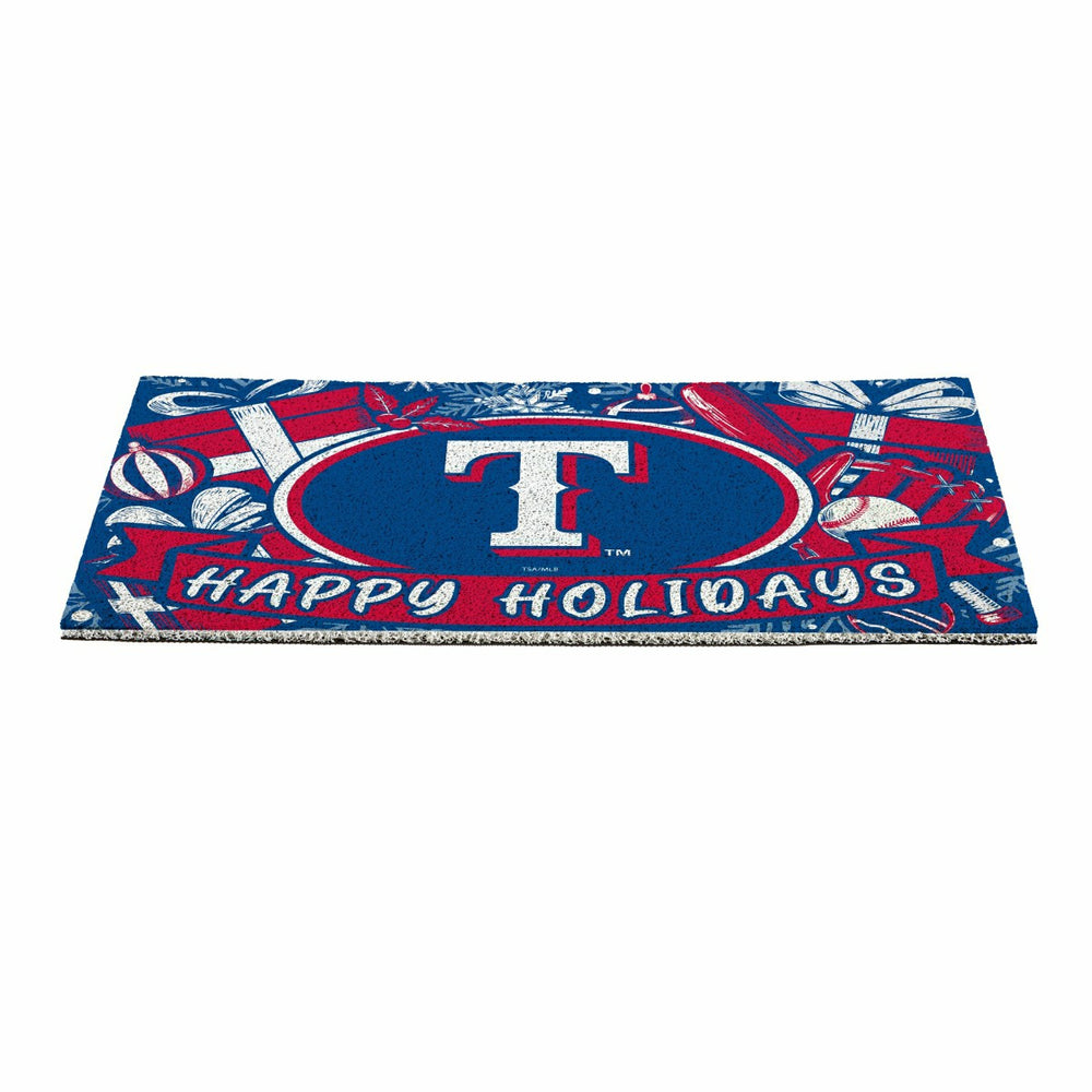Texas Rangers Holiday PVC Mat, 28"x16", MLB