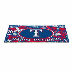 Texas Rangers Holiday PVC Mat, 28"x16", MLB