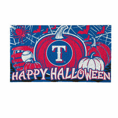 Texas Rangers Halloween PVC Mat, 28"x16", MLB