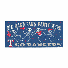 Texas Rangers Flocked Coir Halloween Sassafras Switch Mat, 22"x10", MLB