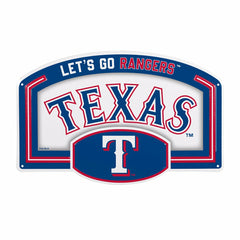 Texas Rangers USA Embossed Steel Wall Sign, 11" x 17", MLB, Home