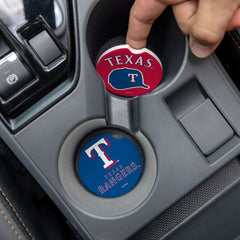 Texas Rangers Car Coaster Set, 2pc, MLB, Home