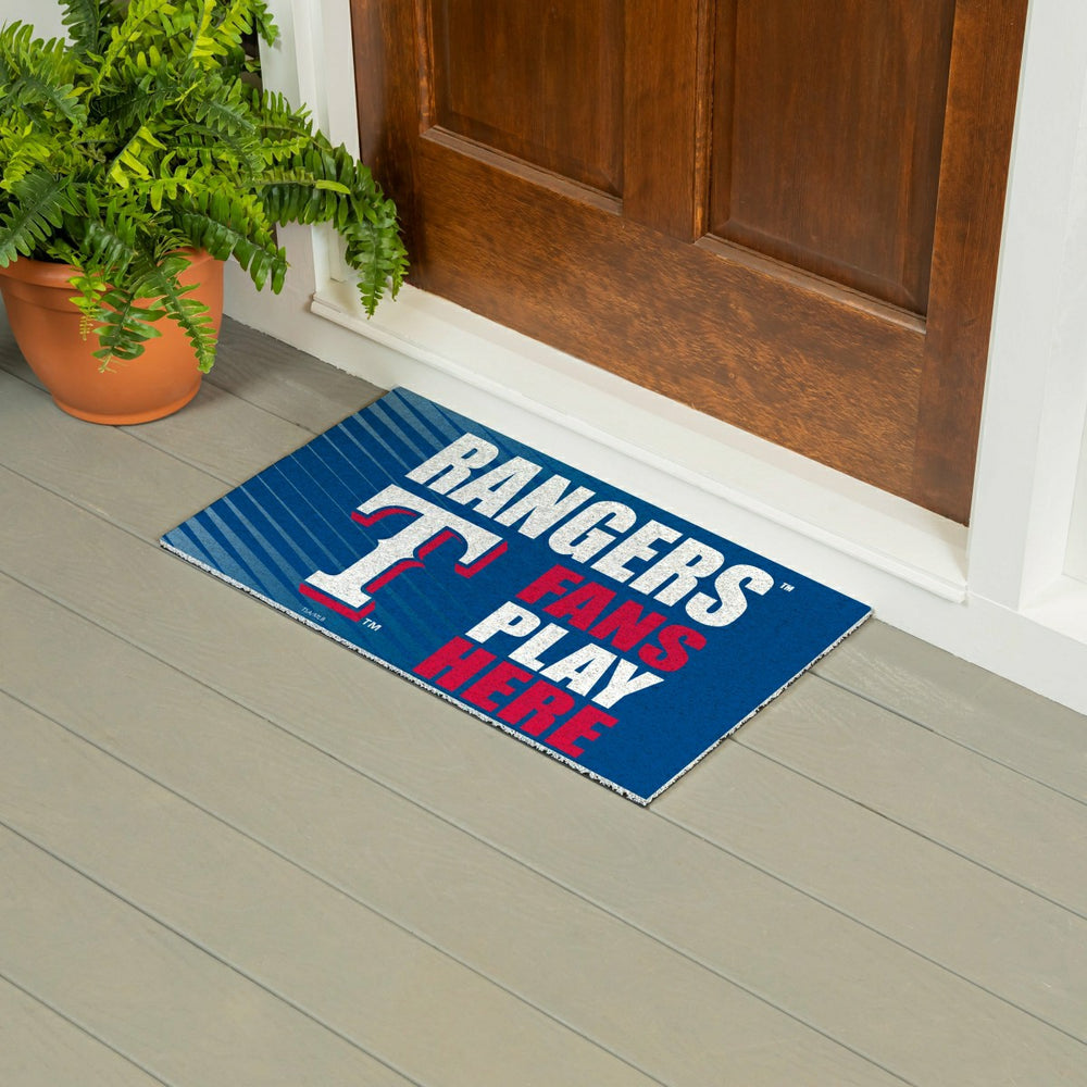 Texas Rangers Fan Mat, 28"x16", MLB