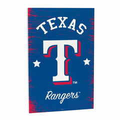 Texas Rangers Wood Wall Sign, 16x24, MLB, Home