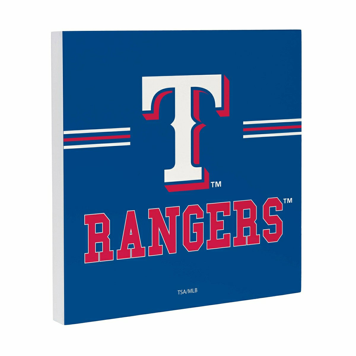 Texas Rangers Wood Wall Sign, 12x12, MLB, Home