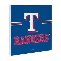 Texas Rangers Wood Wall Sign, 12x12, MLB, Home
