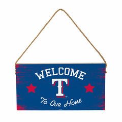 Texas Rangers Wood Wall Sign, 6x11, MLB, Home